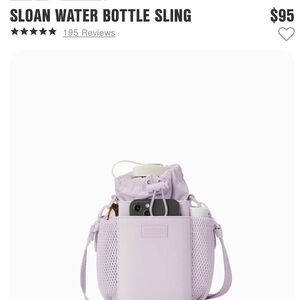 Dagne Dover Lilac Crossbody Bottle Bag with Adjustable Strap